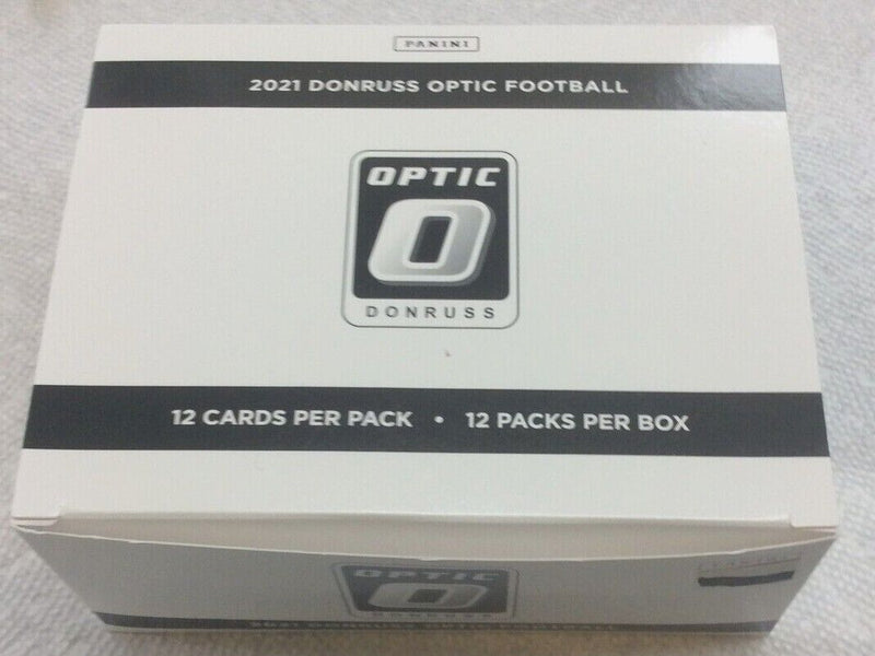 2021 Panini Donruss Optic Football Cello Fat Packs 12 Box Case