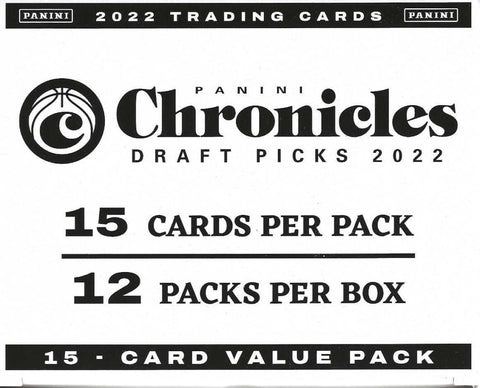 2022 Panini NBA Chronicles Draft Picks Football Trading Card Hanger Pack